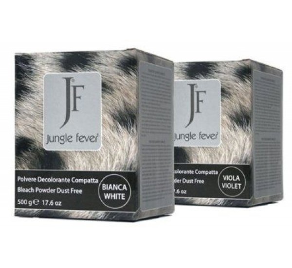 Обезцветяваща супра за коса - лилава Jungle Fever Bleach Powder Dust Free - Violet 500g